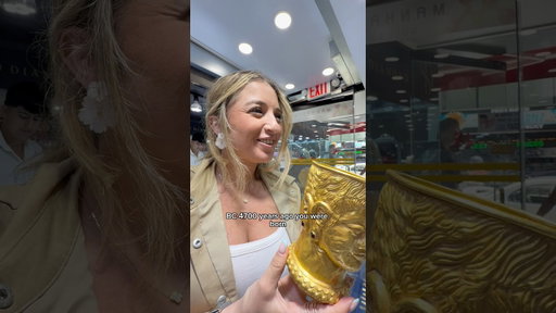 Ancient gold cups selling in the NYC Diamond District #persian #greek #ancientartifacts