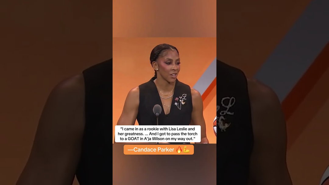 A full circle moment for Candace Parker during her Hall of Fame speech 🥹