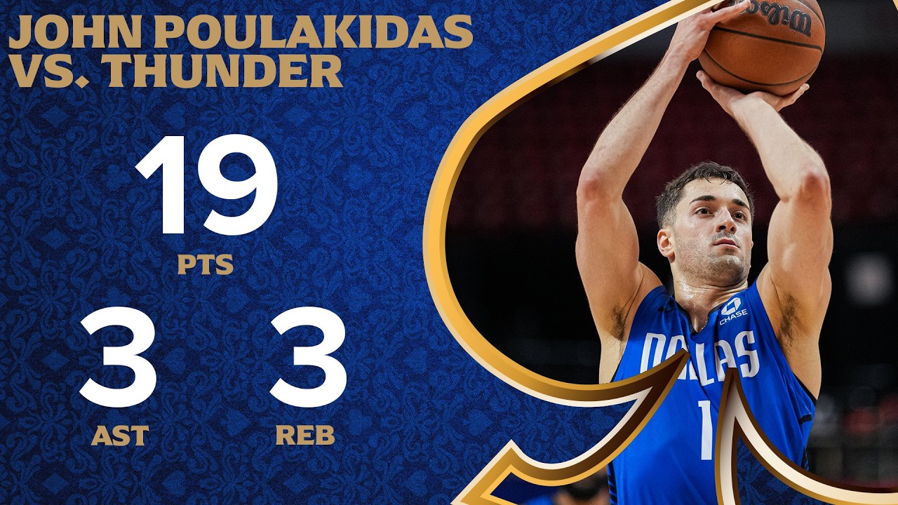 John Poulakidas (19 Points) Highlights vs. Oklahoma City Thunder Summer League | July 16, 2026