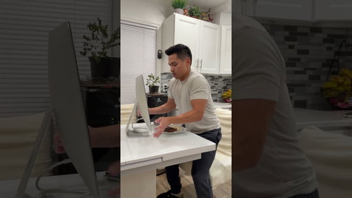 You’ll use anything as a phone stand while you eat 😂 #shorts