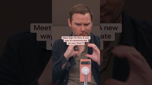 Pixel now reads sign language 😲 Daniel Durant shows how Google #Pixel11 turns ASL into text 🤟