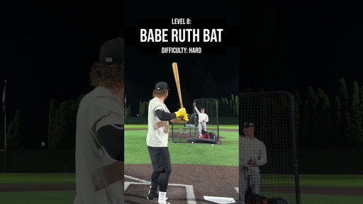 Hitting with BABE RUTH's Bat...