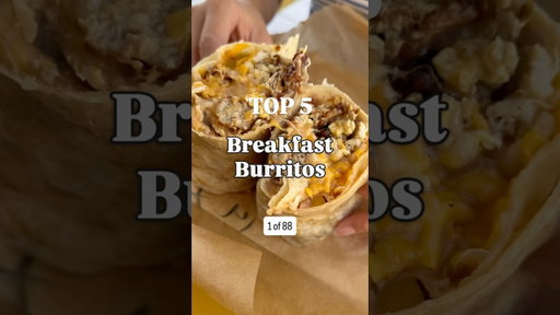 Top 5 Breakfast Burritos in LA #food #shorts #breakfastburrito