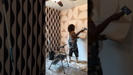 Girls Room Makeover Part 2 #roommakeover #transformyourhome #wallpaper #diy