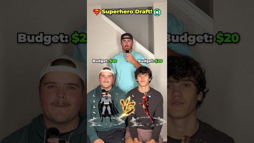Superhero Draft!🤑🦹‍♂️ #superhero #marvel #games