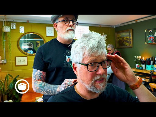 Man Becomes Silver Fox After Hair & Beard Transformation
