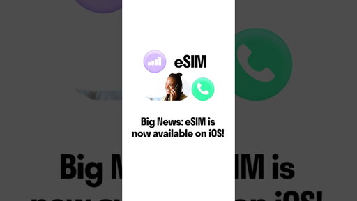 You asked. We delivered. eSIM is officially live on iOS 🎉