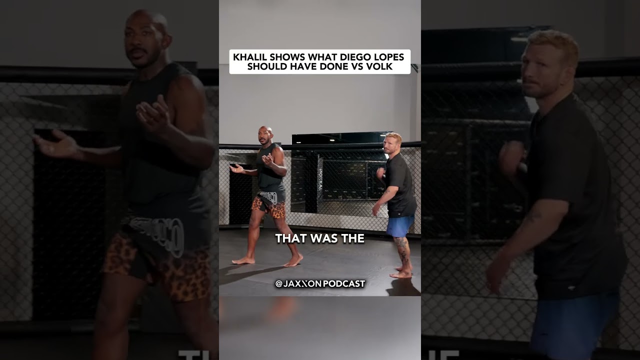 Khalil Shows What Diego Lopes Should Have Done Vs Volk