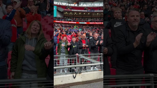 Luton Town’s youngest ever player to play at Wembley Jake Ricards giving his shirt to a fan. 🥹👏