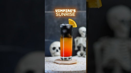 Vampire’s Sunrise! 🧛‍♂️🌅 #cocktail #bar #bartender #halloween #drinks #drink #cocktails #orange