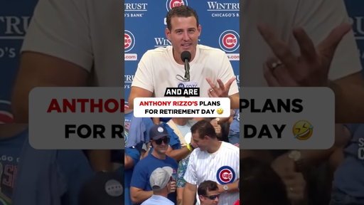 Anthony Rizzo REVEALS Retirement Day Plans 🤣