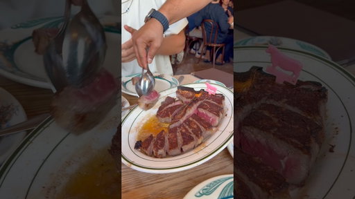 Trying the most famous steakhouse in the world 📍Peter Lugers #steak #steakhouse #nyc