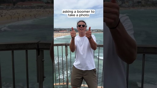 Asking a boomer to take a photo