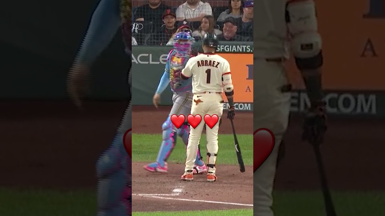William Contreras checking on Luis Arraez right away ❤️