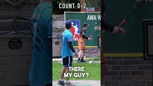 The Batter Left the Game After This😭 #dingersornothing #wiffleball #baseball #shorts
