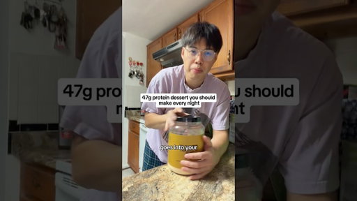 47 g protein dessert you should make every night #HighProteinSmoothies  #PeanutButterPowderReview
