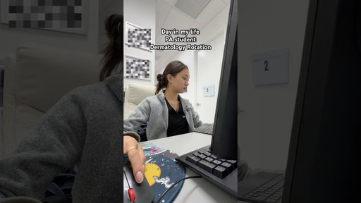 Day In my life as a PA student - Dermatology #pastudent #paschool #physicianassistant #clinicals
