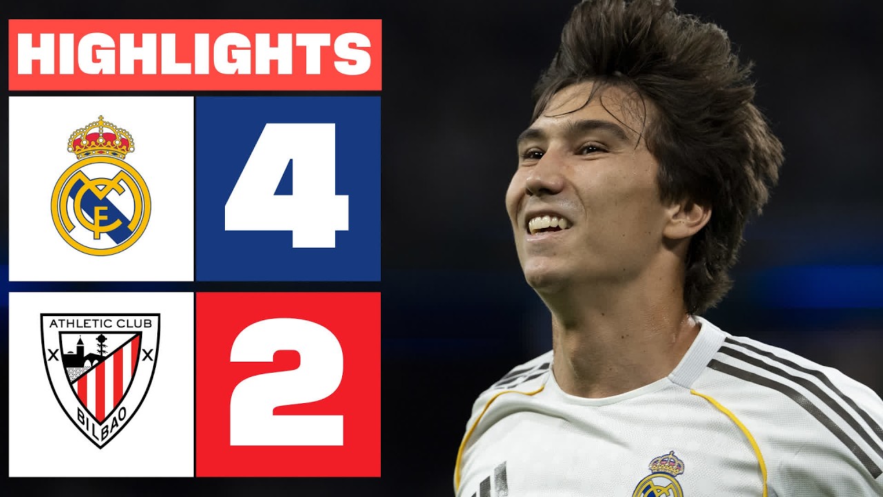 REAL MADRID 4 - 2 ATHLETIC CLUB | RESUMEN LALIGA EA SPORTS