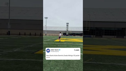 UDFA kicker Dominic Zvada has a BOOT