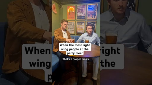 The only two blokes in their ‘right’ minds.