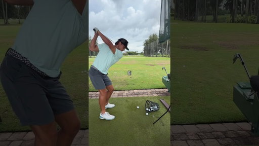 PRE ROUND WARM UP ⛳️ ALL HEART ❤️ ALL FOG 🌫️