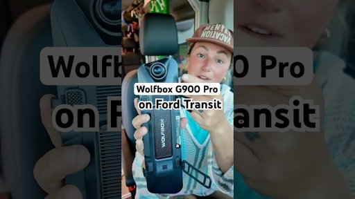 Wolfbox G900 Pro helps with the lack of rear visibility in #campervan #fordtransit @vandoitco