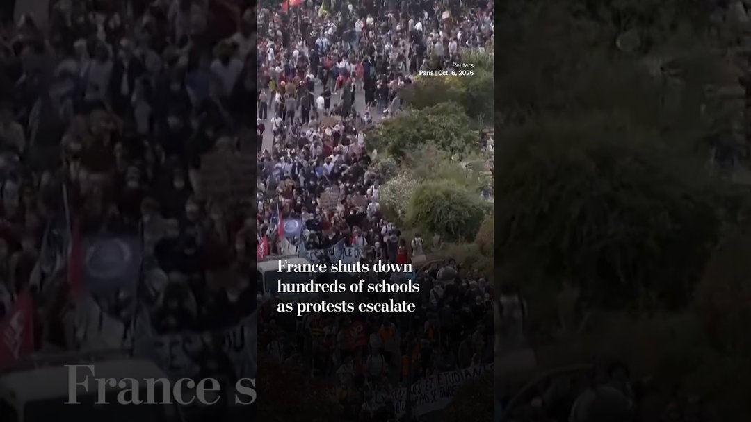 France shuts down hundreds of schools as protests escalate