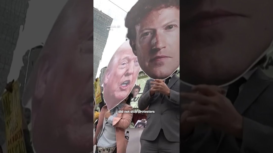 Protesters allege election interference by Meta in Brazil