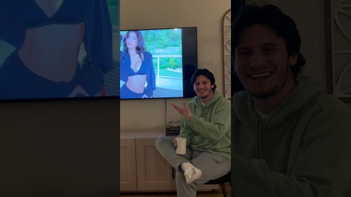 He was giggling a little too much…