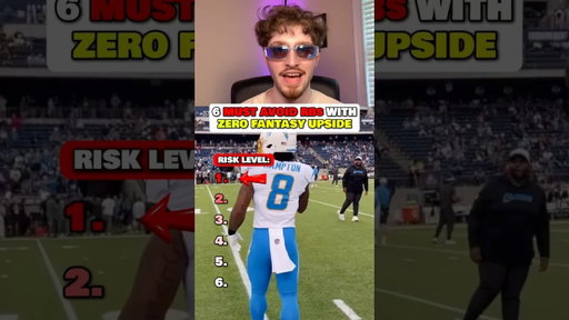 6 MUST AVOID RBs in fantasy football!  #fantasyfootballdraft #nfl #football