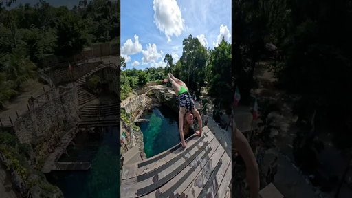 this Tulum cenote has a JUMPING tower 🤯📍 Zemway Cenote