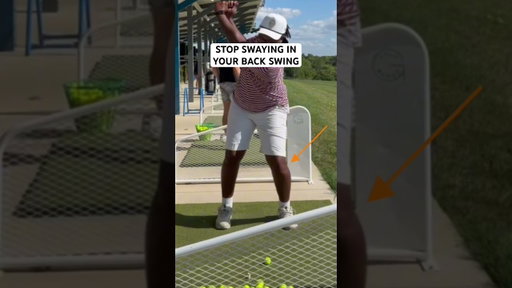 Drill to stop the sway in your back swing #drivingrange