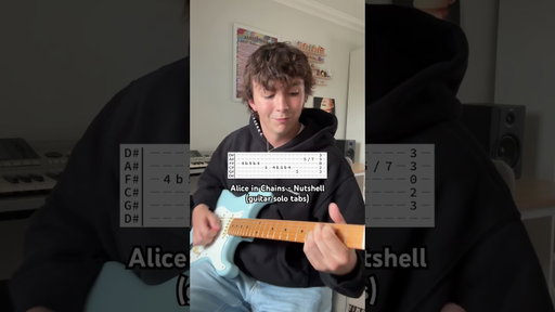 How to play the Alice in Chains - Nutshell guitar solo (tabs) #aliceinchains #guitarsolo #guitartabs
