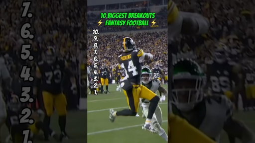 10 Biggest Breakout Candidates Fantasy Football 🏈