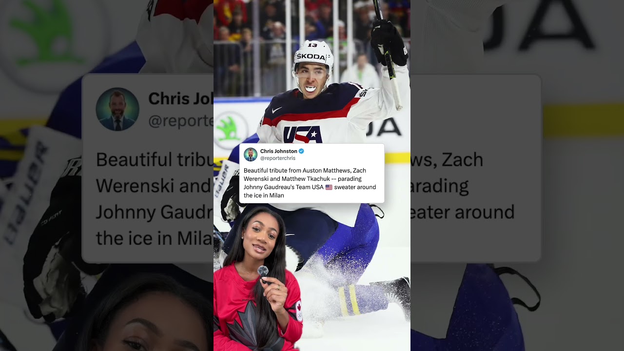 Team USA honours Johnny Gaudreau in Olympic win.❤️