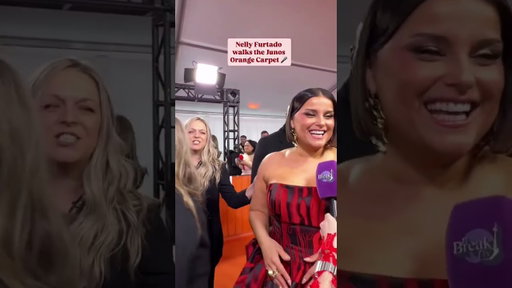 Nelly Furtado walking the 2026 Juno Awards Orange Carpet!