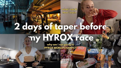 2 days of taper before hyrox [what i eat, how i train and i'm NOT GOING TO HYROX WORLD CHAMPS]