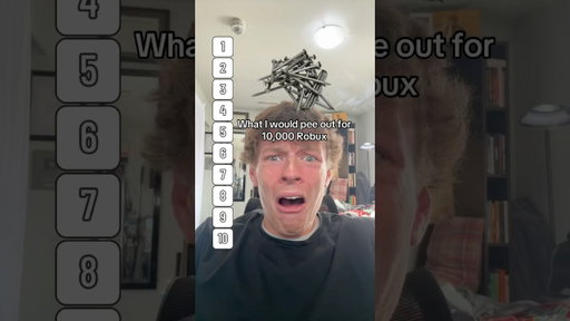What would you do for 10,000 Robux? 🤣 #roblox