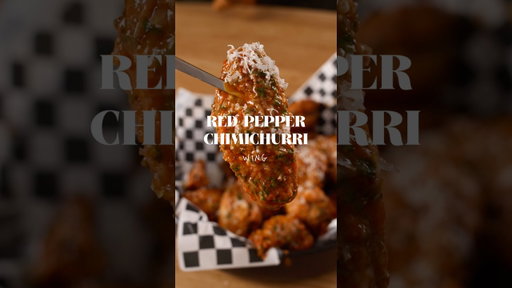 WING LAB day 3. Red Pepper Chimichurri wingz!