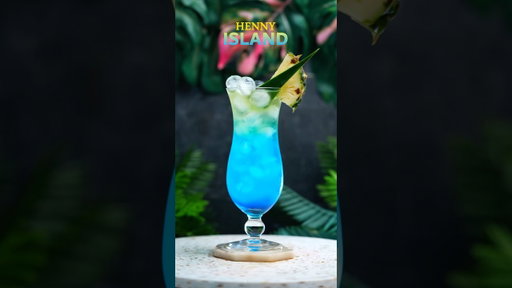Henny Island 🏝️🥃#HennyIsland #HennessyCocktail #TropicalCocktail #CocktailRecipe #EverydayCocktail