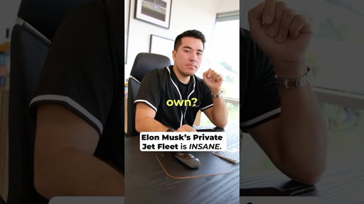 Elon Musk's private jet fleet is INSANE. #FlyAmalfi #ElonMusk #Gulfstream