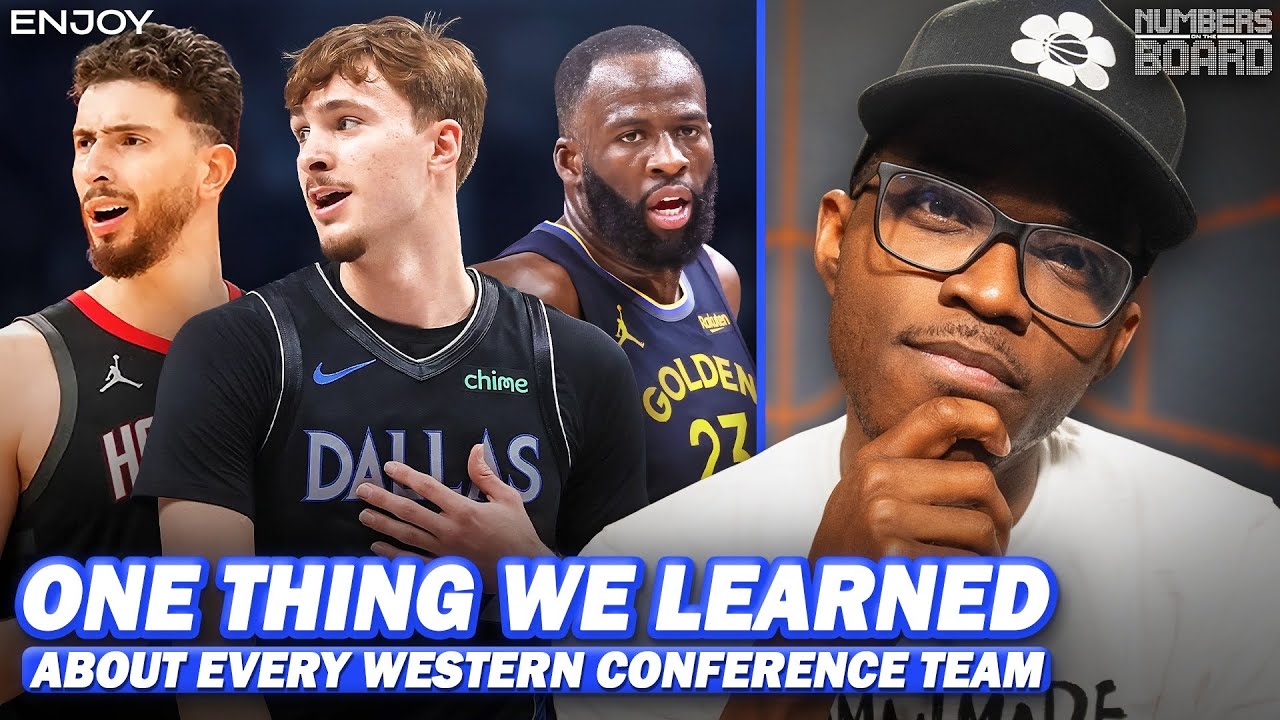 One Thing We Learned About Every Western Conference Team | Numbers On The Board