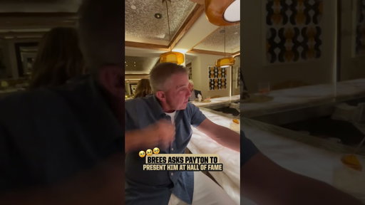 Drew Brees asks Sean Payton for Hall of Fame presentation 🥹 #nfl