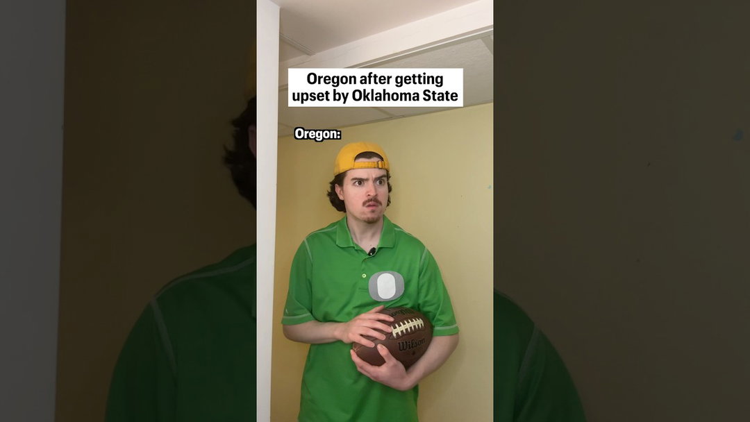Oregon after getting upset by Oklahoma State😂🏈