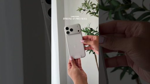 Unboxing the iPhone 17 Pro Max in Silver ✨ #iphone17pro #iphone17promax