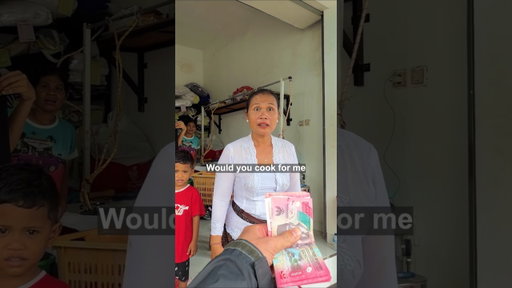 Paying strangers to cook for me in Bali #cookingchallenge #cookforme #cooking #baliindonesia
