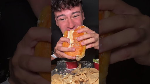 Grilled Cheese Chipotle Burrito Mukbang #grilledcheeseburrito #chiptole #burrito #mukbang #viral