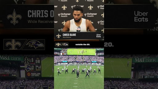 Chris Olave on Kellen Moore's TD Play Call vs. Ravens