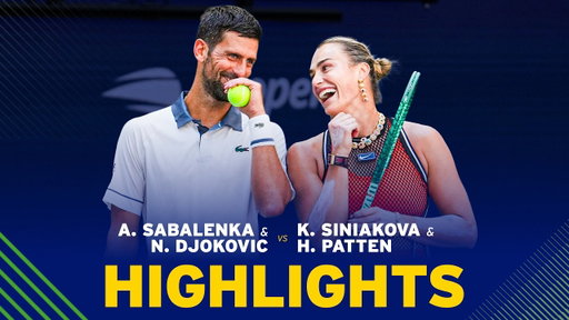 Novak Djokovic & Aryna Sabalenka vs H. Patten & K. Siniakova | #USOpen Mixed Doubles | Highlights