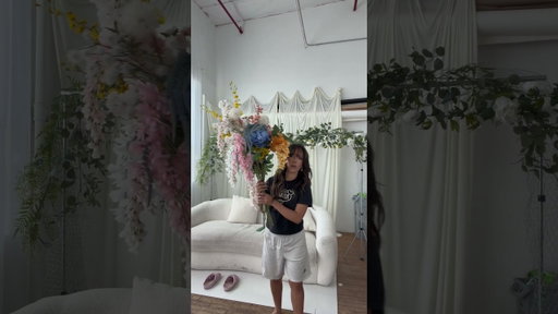 DIY FLOWER WALL 🤍 #flower #flowerdesign #flowerdecoration